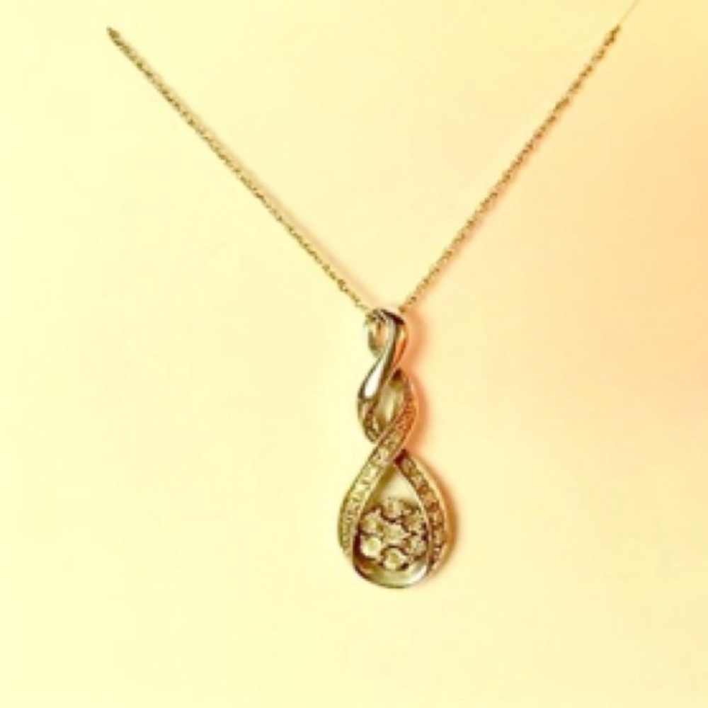 ✨LIKE NEW ✨ Stirling Silver Necklace with CZ 925
